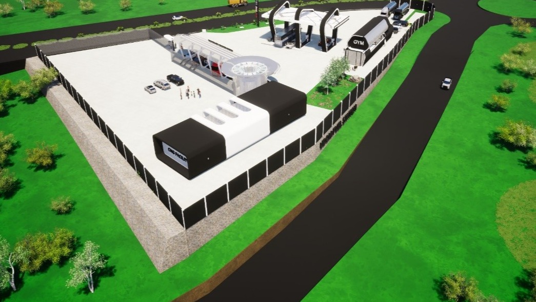 Fuel service station and compressed natural gas (CNG)